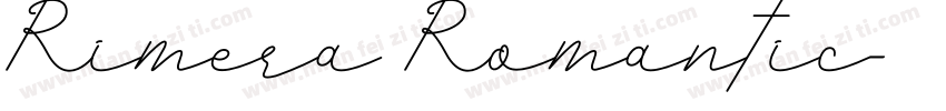 Rimera Romantic字体转换